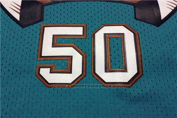 Maglia Vancouver Grizzlies Bryant Reeves #50 Historic Retro Verde